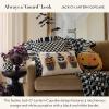 MACKENZIE-CHILDS Lumbar Throw Pillow, Decorative Cotton Pillow for Halloween, 14×20, Ghost Family Portraits(Jack O’ Lantern Cupcake)
