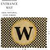 MACKENZIE-CHILDS Monogrammed Entrance Mat, Monogram Welcome Mat, Indoor/Outdoor Front-Door Mat, D(W)