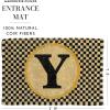 MACKENZIE-CHILDS Monogrammed Entrance Mat, Monogram Welcome Mat, Indoor/Outdoor Front-Door Mat, D(Y)