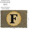 MACKENZIE-CHILDS Monogrammed Entrance Mat, Monogram Welcome Mat, Indoor/Outdoor Front-Door Mat, Y(F)
