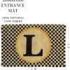 MACKENZIE-CHILDS Monogrammed Entrance Mat, Monogram Welcome Mat, Indoor/Outdoor Front-Door Mat, Y(L)