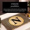 MACKENZIE-CHILDS Monogrammed Entrance Mat, Monogram Welcome Mat, Indoor/Outdoor Front-Door Mat, Y(N)