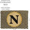 MACKENZIE-CHILDS Monogrammed Entrance Mat, Monogram Welcome Mat, Indoor/Outdoor Front-Door Mat, Y(N)