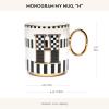 MACKENZIE-CHILDS My Mug, Decorative Ceramic Coffee Mug with Handle, T(H)