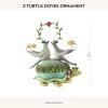 MACKENZIE-CHILDS Patience Brewster 12 Days Christmas Ornament, Christmas Tree Ornament, 4 Calling Birds(2 Turtle Doves)