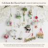 MACKENZIE-CHILDS Patience Brewster 12 Days Christmas Ornament, Christmas Tree Ornament, 4 Calling Birds(Golden Rings)