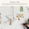 MACKENZIE-CHILDS Patience Brewster 12 Days Christmas Ornament, Christmas Tree Ornament, 4 Calling Birds(Golden Rings)