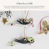 MACKENZIE-CHILDS Patience Brewster 12 Days Christmas Ornament, Christmas Tree Ornament, 4 Calling Birds(Lords A-leaping)