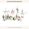 MACKENZIE-CHILDS Patience Brewster 12 Days Christmas Ornament, Christmas Tree Ornament, 4 Calling Birds(Mini Ornaments Set)