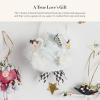 MACKENZIE-CHILDS Patience Brewster 12 Days Christmas Ornament, Christmas Tree Ornament, 4 Calling Birds(Swans A-swimming)