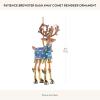 MACKENZIE-CHILDS Patience Brewster Dash Away Christmas Ornament, Indoor Christmas Decorations for The Christmas Tree, Dasher(Comet Reindeer)