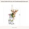 MACKENZIE-CHILDS Patience Brewster Dash Away Christmas Ornament, Indoor Christmas Decorations for The Christmas Tree, Dasher(Dasher Reindeer)