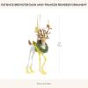 MACKENZIE-CHILDS Patience Brewster Dash Away Christmas Ornament, Indoor Christmas Decorations for The Christmas Tree, Dasher(Prancer Reindeer)