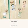 MACKENZIE-CHILDS Patience Brewster Dash Away Christmas Ornament, Indoor Christmas Decorations for The Christmas Tree, Mini Reindeer Set