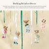MACKENZIE-CHILDS Patience Brewster Dash Away Christmas Ornament, Indoor Christmas Decorations for The Christmas Tree, Mini Reindeer Set