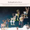 MACKENZIE-CHILDS Patience Brewster Dash Away Figurine, Christmas Home Decor, Mrs. Santa(Dash Away Cupid Reindeer)
