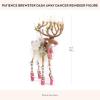 MACKENZIE-CHILDS Patience Brewster Dash Away Figurine, Christmas Home Decor, Mrs. Santa(Dash Away Dancer Reindeer)