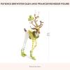 MACKENZIE-CHILDS Patience Brewster Dash Away Figurine, Christmas Home Decor, Mrs. Santa(Dash Away Prancer Reindeer)