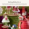 MACKENZIE-CHILDS Patience Brewster Dash Away Figurine, Christmas Home Decor, Mrs. Santa(Dash Away Red Mrs. Santa)