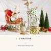 MACKENZIE-CHILDS Patience Brewster Dash Away Figurine, Christmas Home Decor, Mrs. Santa(Dash Away Sleigh)