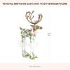 MACKENZIE-CHILDS Patience Brewster Dash Away Figurine, Christmas Home Decor, Mrs. Santa(Dash Away Vixen Reindeer)