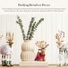 MACKENZIE-CHILDS Patience Brewster Dash Away Figurine, Christmas Home Decor, Mrs. Santa(Prancer Reindeer)