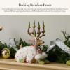 MACKENZIE-CHILDS Patience Brewster Dash Away Figurine, Christmas Home Decor, Mrs. Santa(Sitting Blitzen Reindeer)