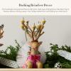 MACKENZIE-CHILDS Patience Brewster Dash Away Figurine, Christmas Home Decor, Mrs. Santa(Sitting Dancer Reindeer)