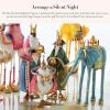 MACKENZIE-CHILDS Patience Brewster Nativity Figurine, Christmas Nativity Home Decor, Palm Tree(Myrtle The Elephant)