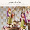 MACKENZIE-CHILDS Patience Brewster Nativity Figurine, Christmas Nativity Home Decor, Palm Tree(Shepherd & Sheep)