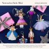 MACKENZIE-CHILDS Patience Brewster Nutcracker Suite Mini Ornament Set, Unique Christmas Tree Ornaments, Nutcracker Christmas Decor, 6 Pieces