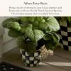 MACKENZIE-CHILDS Pot Climber, Decorative Indoor and Outdoor Planter Hanging Decor, Chartreuse Parakeet(Mocha Check Squirrel)
