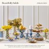 MACKENZIE-CHILDS Practical Enamel Pitcher with Spout, Drink Pitcher for Iced Tea or Water, Flower Vase, Large, Blue-and-White Royal Check(Sterling Check)