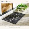 MACKENZIE-CHILDS Rubber Door Mat, Decorative Outdoor Floor or Front Door Mat, 36″ L x 24″ W, Queen Bee(Daisy)