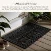 MACKENZIE-CHILDS Rubber Door Mat, Decorative Outdoor Floor or Front Door Mat, 36″ L x 24″ W, Queen Bee(Great Vase)