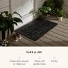 MACKENZIE-CHILDS Rubber Door Mat, Decorative Outdoor Floor or Front Door Mat, 36″ L x 24″ W, Queen Bee(Great Vase)