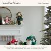 MACKENZIE-CHILDS Santa Claus Statue, Christmas Santa Decor for Mantel, Della Robia Sugared(Cozy Christmas)