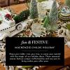 MACKENZIE-CHILDS Santa Claus Statue, Christmas Santa Decor for Mantel, Della Robia Sugared(Della Robbia Sugared)