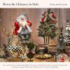 MACKENZIE-CHILDS Santa Claus Statue, Christmas Santa Decor for Mantel, Della Robia Sugared(Jovial)