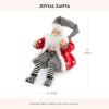 MACKENZIE-CHILDS Santa Claus Statue, Christmas Santa Decor for Mantel, Della Robia Sugared(Jovial)