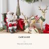 MACKENZIE-CHILDS Santa Claus Statue, Christmas Santa Decor for Mantel, Della Robia Sugared(Wish List)