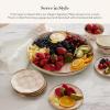 MACKENZIE-CHILDS Set of 4 Enamel Appetizer Plates, Mini Dessert Plates, 5 Inches, Blue-and-White Royal Check(Rosy Check)