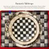 MACKENZIE-CHILDS Set of 4 Sinamay Placemats, Durable Woven Table Mats, Black(Black)