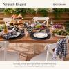 MACKENZIE-CHILDS Set of 4 Sinamay Placemats, Durable Woven Table Mats, Black(Black)