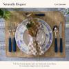 MACKENZIE-CHILDS Set of 4 Sinamay Placemats, Durable Woven Table Mats, Black(Flax)