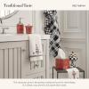 MACKENZIE-CHILDS Soap Pump Dispenser, Decorative Liquid-Soap Dispenser for Bathroom or Kitchen, Red Tartan(Red Tartan)