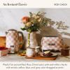 MACKENZIE-CHILDS Stainless-Steel Electric Kettle Bundle with Stainless-Steel 2-Slice Toaster, Pink-and-White Rosy Check