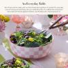 MACKENZIE-CHILDS Stoneware Serving Bowl, Large Decorative Bowl, 14-Cup Capacity, Lilac Check(Pink)