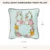 MACKENZIE-CHILDS Throw Pillow, Decorative Pillow, Floral Bunny