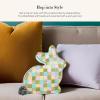 MACKENZIE-CHILDS Throw Pillow, Decorative Pillow, Multicheck Bunny(Multicheck Bunny)